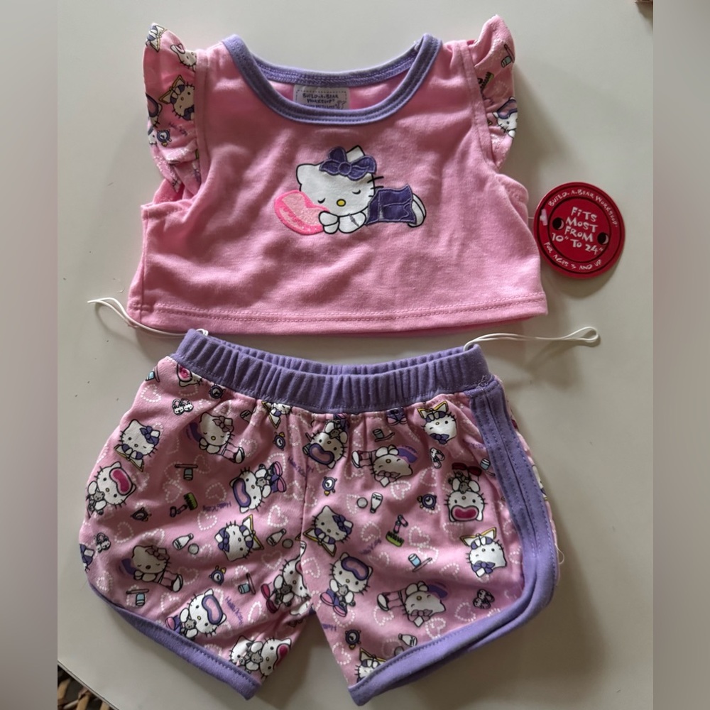 Hello kitty build a bear pajama 2006 vintage rare Bab Sanrio